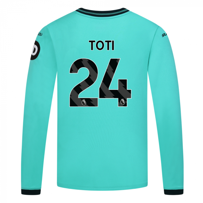 2025-26 Wolves Away Shirt - Junior - LS