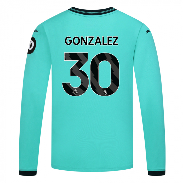 2025-26 Wolves Away Shirt - Junior - LS