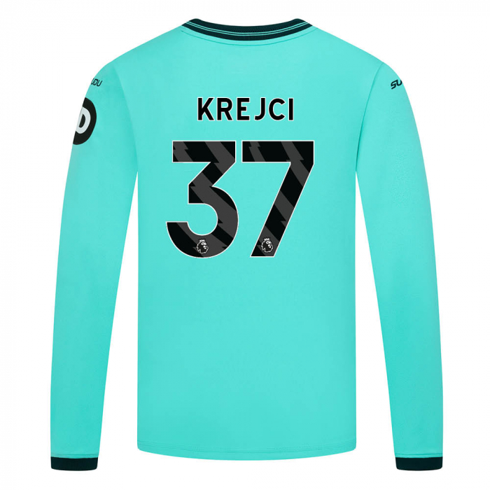 2025-26 Wolves Away Shirt - Junior - LS